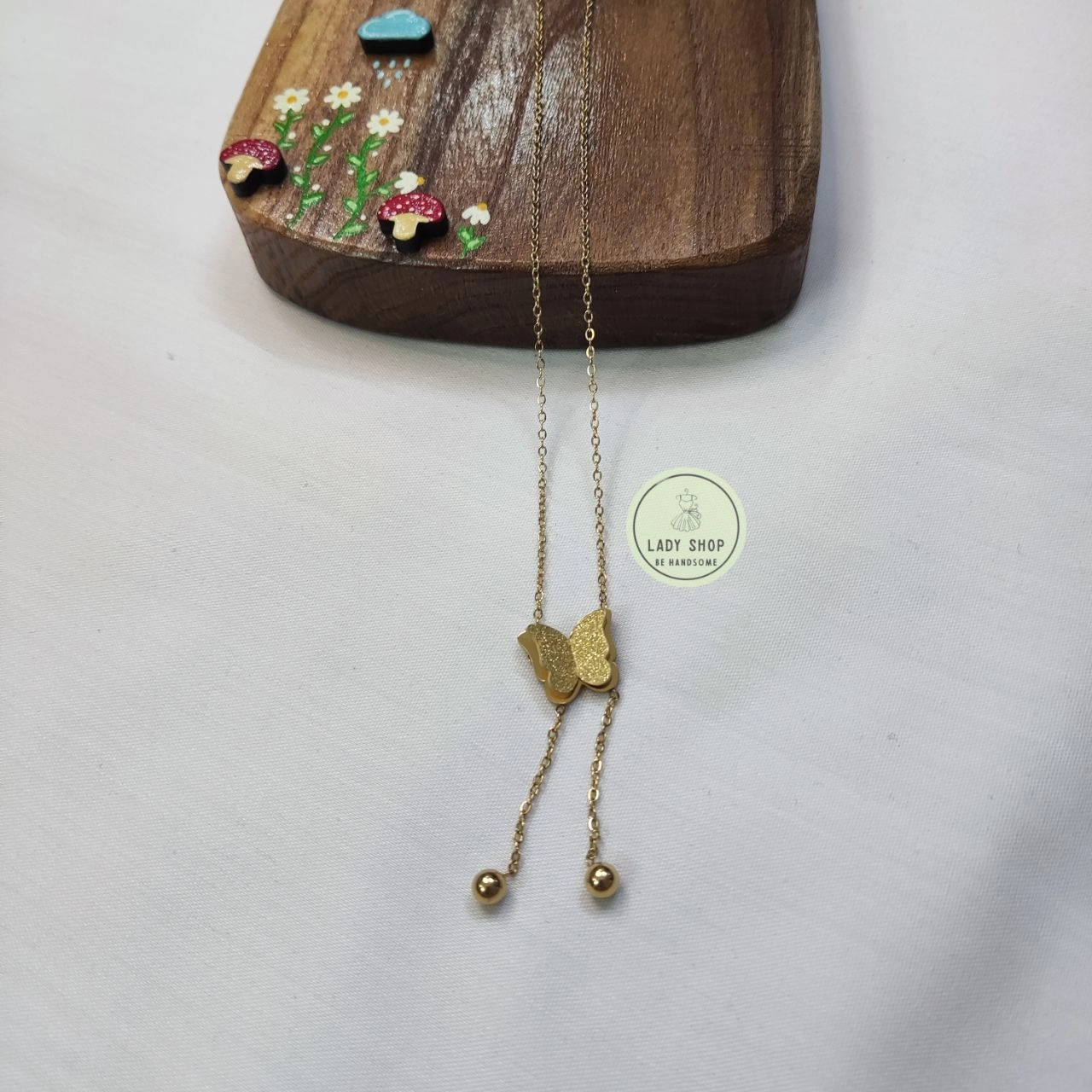 خرید گردنبند پروانه دخترانه