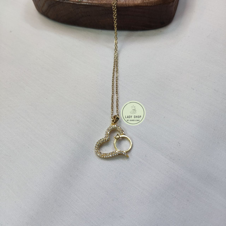 خرید پلاک قلب شکل