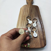 حلقه ساده استیل رنگ ثابت