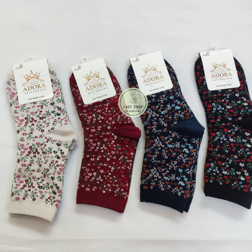 جوراب گل گلی ساقدار