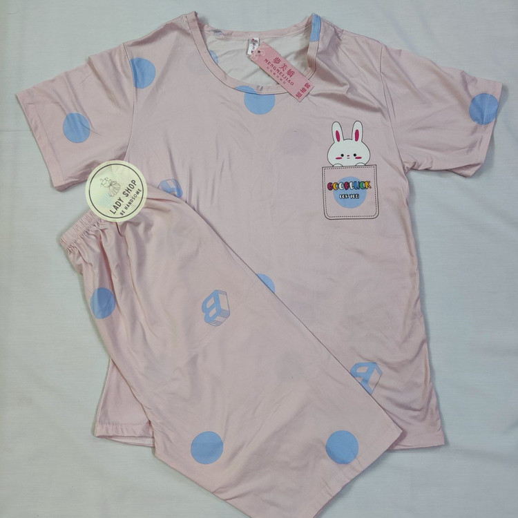 ست تیشرت و شلوارک نخ پنبه گرم بالا