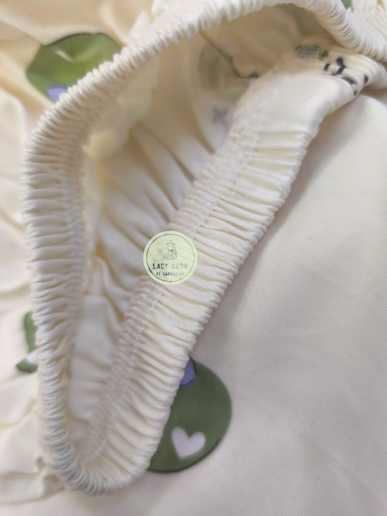 ست تیشرت و شلوارک نخی زنانه