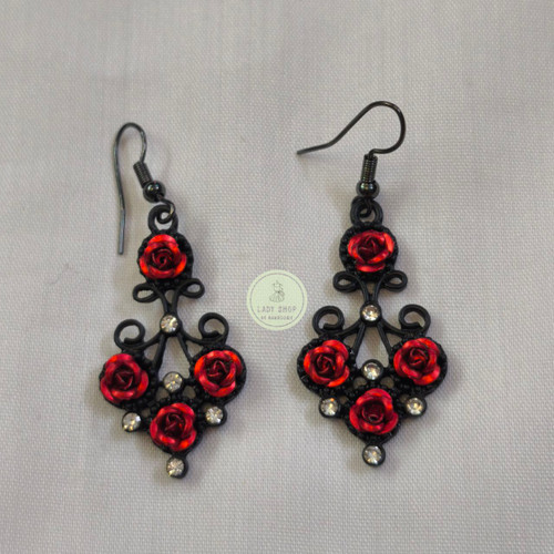 گوشواره گل رز