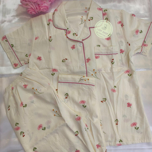 تیشرت و شلوار نخی موسیلین